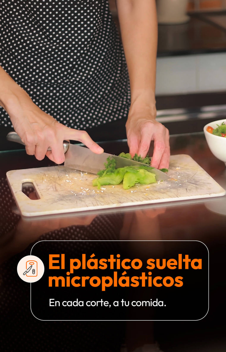 El plástico suelta microplásticos
