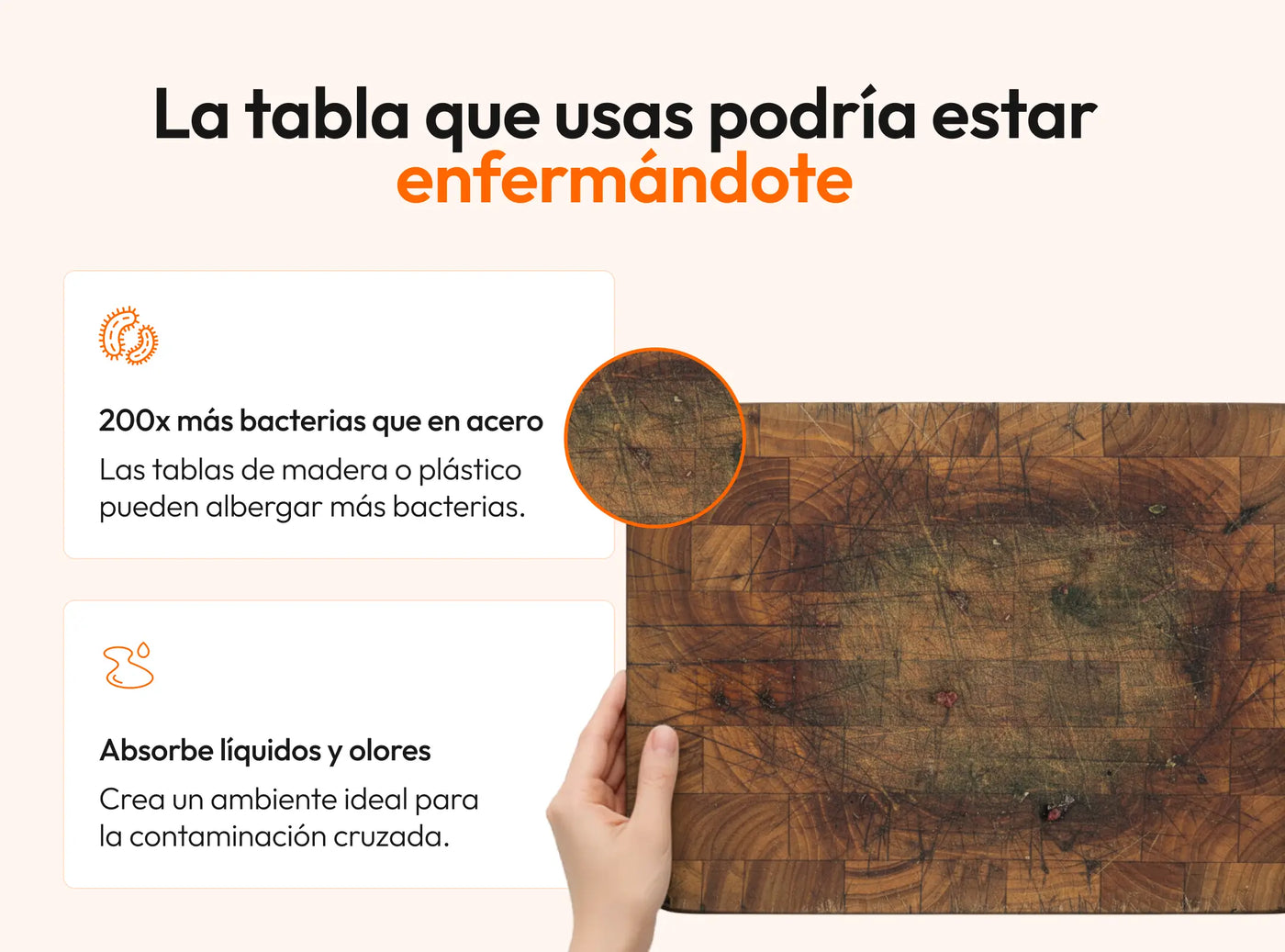Tabla Klout Pro Higiene: Adiós Micro Plásticos y Bacterias