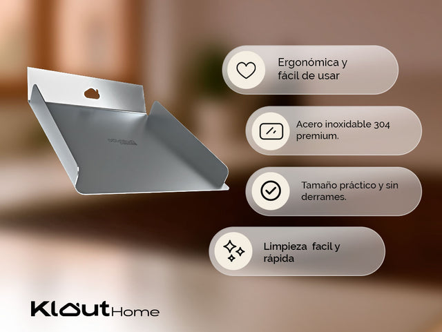 COMBO Tabla de picar acero inoxidable | Recoge Alimentos