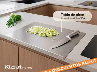 Combo Tabla de picar acero inoxidable + Recoge Alimentos + Afilador - Comprar 1 con descuento