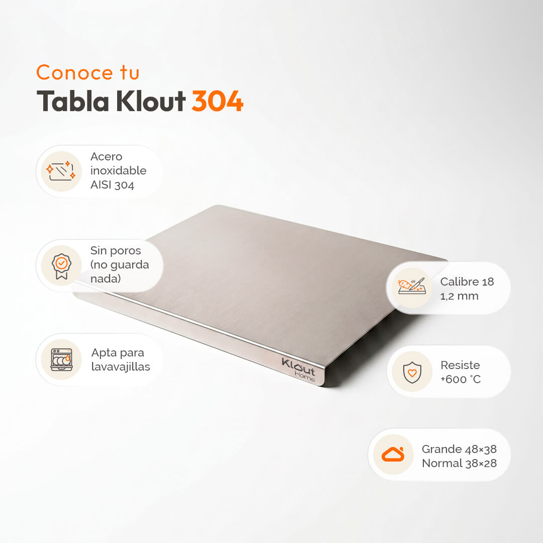 Combo Tabla de picar acero inoxidable + Recoge Alimentos + Afilador - Comprar 1 con descuento