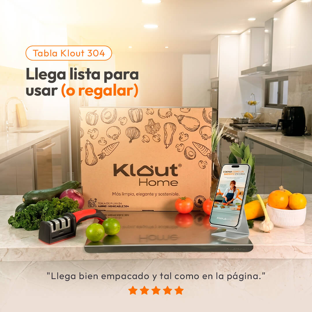 Combo Tabla de picar acero inoxidable + Recoge Alimentos + Afilador - Comprar 1 con descuento